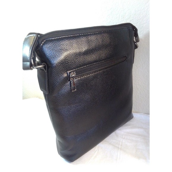 Leather pu Men Crossbody Handbag Messenger Fashion Business Mens Shoulder Bag - Picture 3 of 12